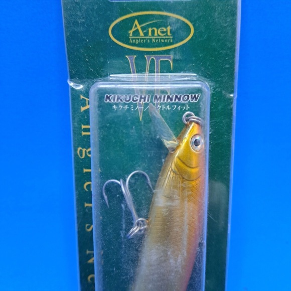A-net Kikuchi‎ Minnow Floating Fishing Lure 11cm 18g Gold Crankbait - Picture 3 of 6